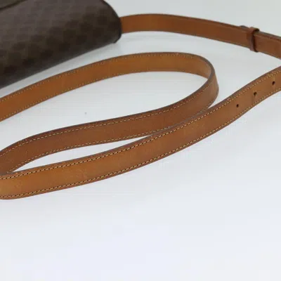 Pre-owned Celine Céline Macadam Brown Canvas Shoulder Bag ()