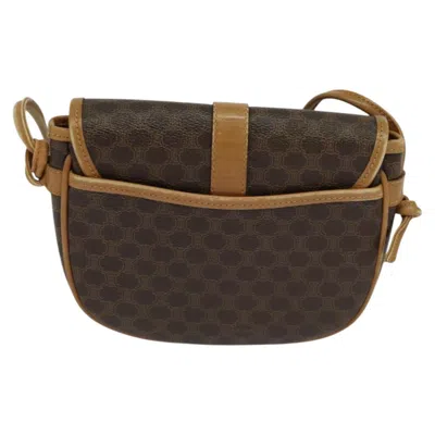 Pre-owned Celine Céline Macadam Brown Canvas Shoulder Bag ()