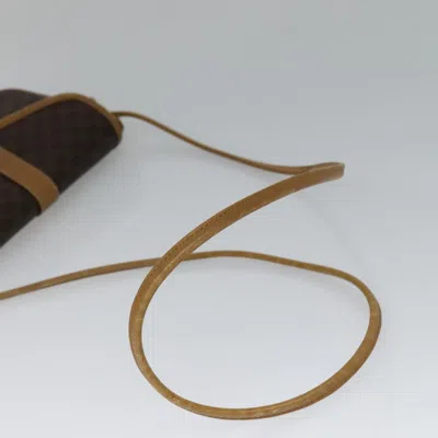 Pre-owned Celine Céline Macadam Brown Canvas Shoulder Bag ()