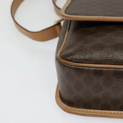 Pre-owned Celine Céline Macadam Brown Canvas Shoulder Bag ()