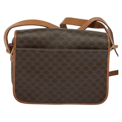 Pre-owned Celine Céline Macadam Brown Canvas Shoulder Bag ()