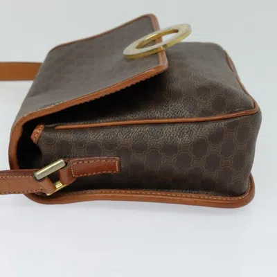 Pre-owned Celine Céline Macadam Brown Canvas Shoulder Bag ()