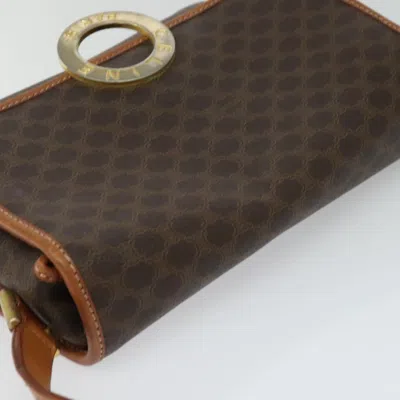 Pre-owned Celine Céline Macadam Brown Canvas Shoulder Bag ()