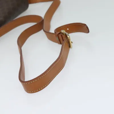 Pre-owned Celine Céline Macadam Brown Canvas Shoulder Bag ()