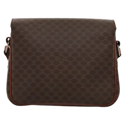 Pre-owned Celine Céline Macadam Brown Canvas Shoulder Bag ()