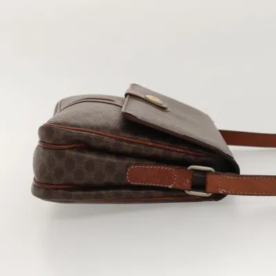 Pre-owned Celine Céline Macadam Brown Canvas Shoulder Bag ()