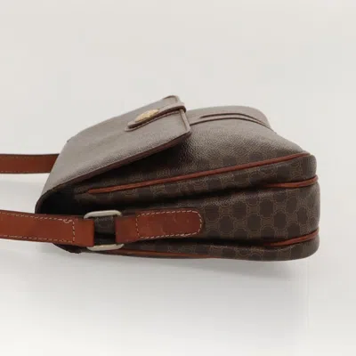 Pre-owned Celine Céline Macadam Brown Canvas Shoulder Bag ()