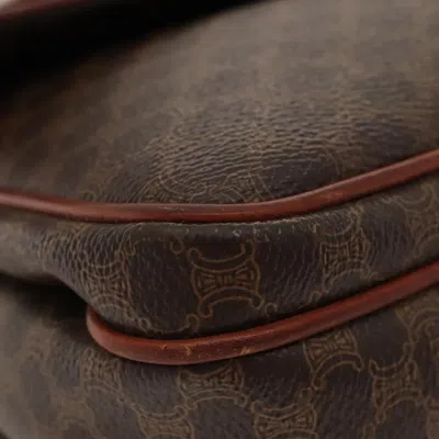 Pre-owned Celine Céline Macadam Brown Canvas Shoulder Bag ()
