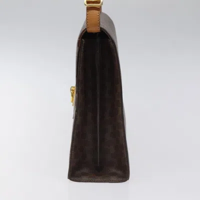 Pre-owned Celine Céline Macadam Brown Canvas Shoulder Bag ()