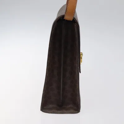 Pre-owned Celine Céline Macadam Brown Canvas Shoulder Bag ()