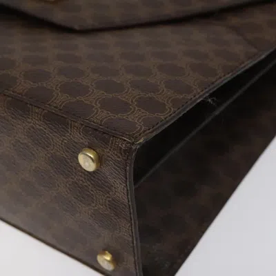Pre-owned Celine Céline Macadam Brown Canvas Shoulder Bag ()