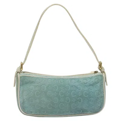 Pre-owned Celine Céline Macadam Clutch Bag Blue Suede Clutch Bag ()