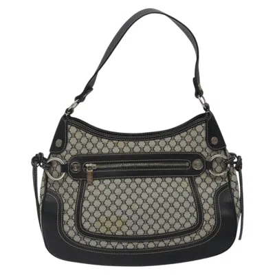 Pre-owned Celine Céline Macadam Grey Canvas Shoulder Bag ()