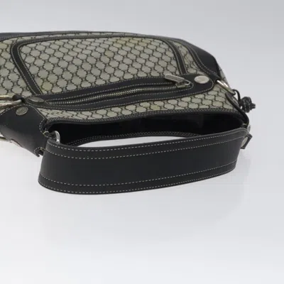 Pre-owned Celine Céline Macadam Grey Canvas Shoulder Bag ()