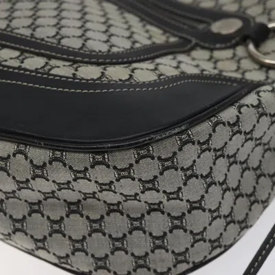Pre-owned Celine Céline Macadam Grey Canvas Shoulder Bag ()