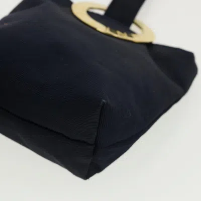 Pre-owned Celine Céline Navy Canvas Clutch Bag ()