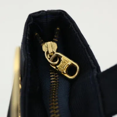 Pre-owned Celine Céline Navy Canvas Clutch Bag ()