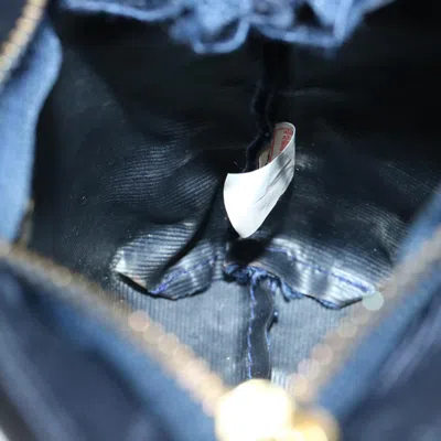 Pre-owned Celine Céline Navy Canvas Clutch Bag ()