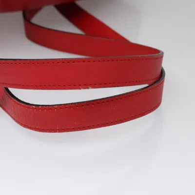 Pre-owned Celine Céline Red Leather Backpack Bag ()