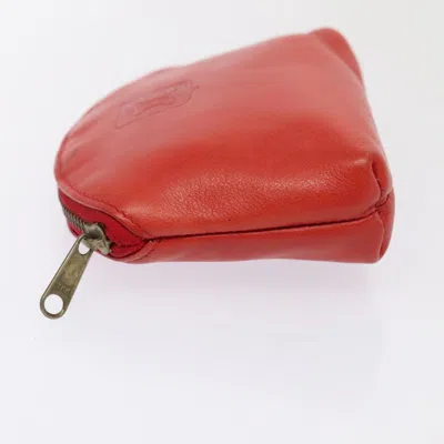 Pre-owned Celine Céline Red Leather Clutch Bag ()