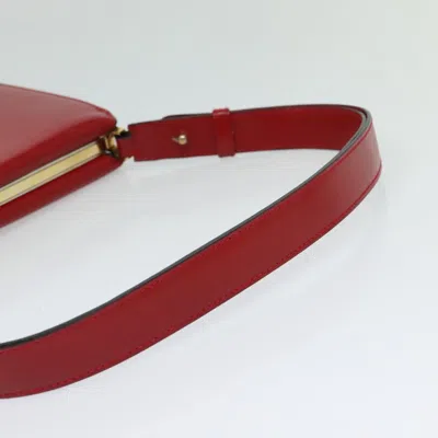 Pre-owned Celine Céline Red Leather Shoulder Bag ()