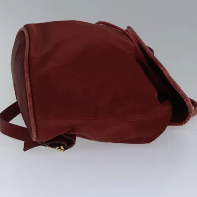 Pre-owned Celine Céline Red Synthetic Backpack Bag ()
