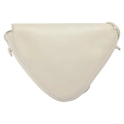 Pre-owned Celine Céline Triangle White Leather Shoulder Bag ()