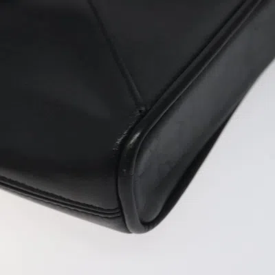 Pre-owned Celine Céline Triomphe Black Leather Shoulder Bag ()