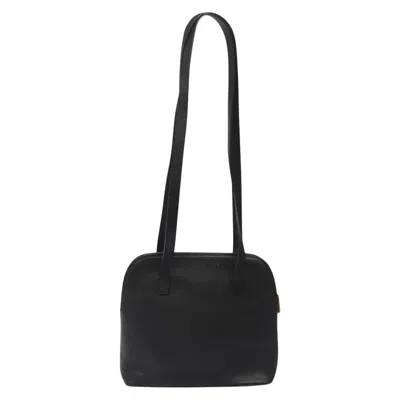 Pre-owned Celine Céline Vintage Black Leather Shoulder Bag ()