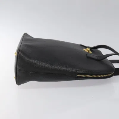 Pre-owned Celine Céline Vintage Black Leather Shoulder Bag ()