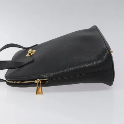 Pre-owned Celine Céline Vintage Black Leather Shoulder Bag ()