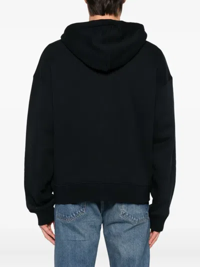 Daily Paper Logo-embroidered Zip-up Hoodie In Blue