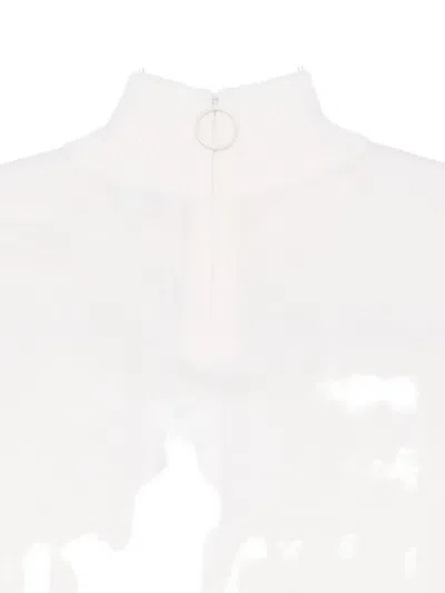 Akris Punto Short Sleeve Knitted Top In White