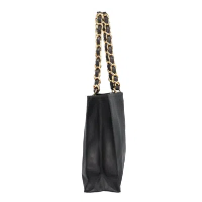 Pre-owned Chanel Black Leather Tote Bag ()
