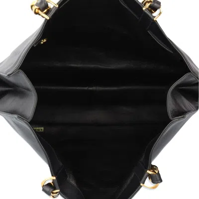 Pre-owned Chanel Black Leather Tote Bag ()