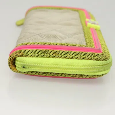 Pre-owned Chanel Boy Yellow Nylon Wallet  ()