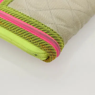Pre-owned Chanel Boy Yellow Nylon Wallet  ()