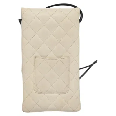 Pre-owned Chanel Cambon White Leather Shoulder Bag ()