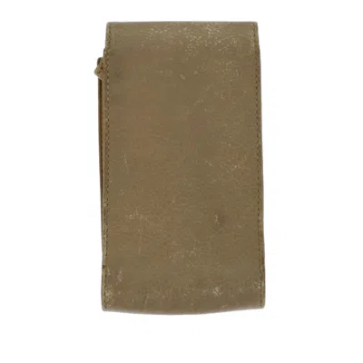 Pre-owned Chanel Cc Beige Leather Wallet  () In Sand