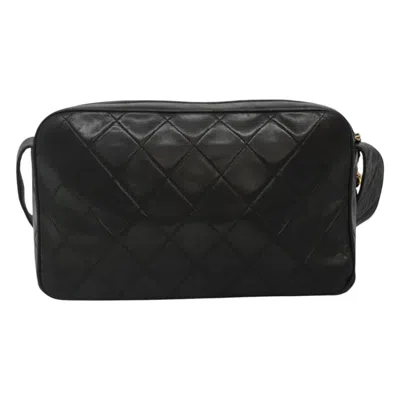 Pre-owned Chanel Coco Mark Black Leather Shoulder Bag ()
