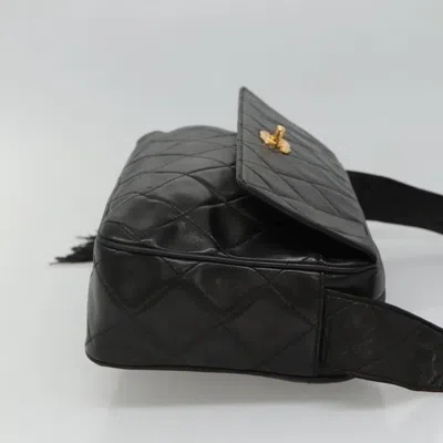 Pre-owned Chanel Coco Mark Black Leather Shoulder Bag ()