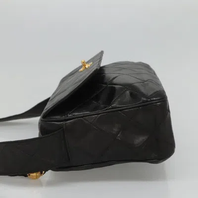 Pre-owned Chanel Coco Mark Black Leather Shoulder Bag ()