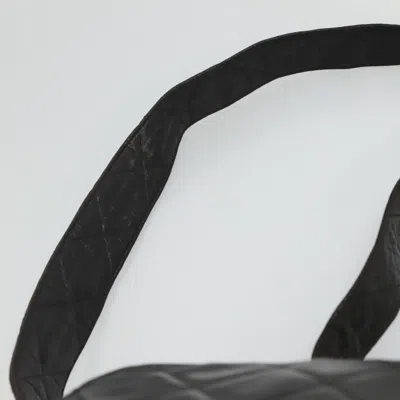 Pre-owned Chanel Coco Mark Black Leather Shoulder Bag ()