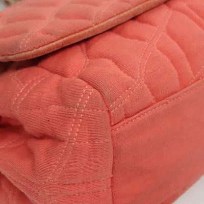 Pre-owned Chanel Pink Cotton Shoulder Bag ()