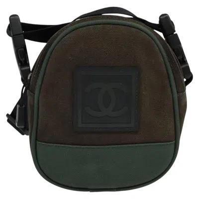 Pre-owned Chanel Sport Line Brown Canvas Shoulder Bag ()