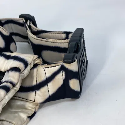 Pre-owned Chanel Sport Black White Nylon Messenger Bag Shoulder Bag ()