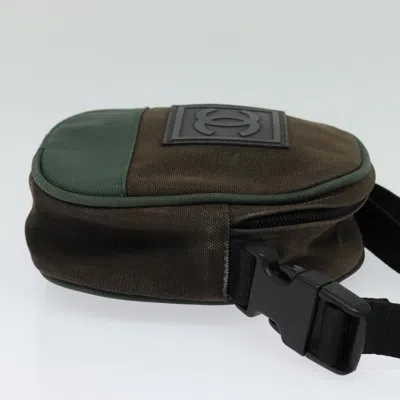 Pre-owned Chanel Sport Line Brown Canvas Shoulder Bag ()