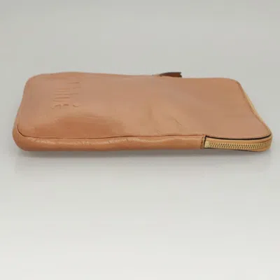 Pre-owned Chloé Brown Leather Clutch Bag ()