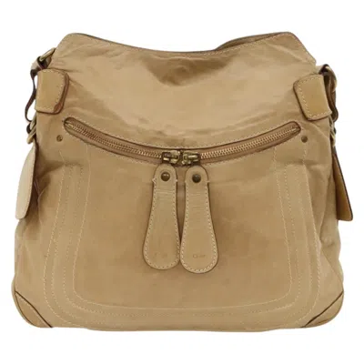 Pre-owned Chloé Signature Beige Leather Shoulder Bag ()