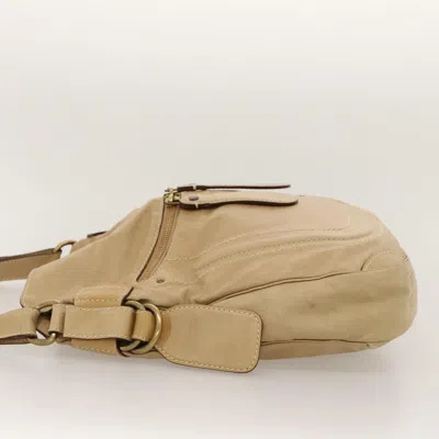 Pre-owned Chloé Signature Beige Leather Shoulder Bag ()